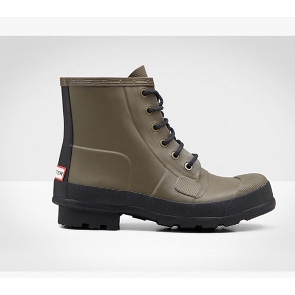 Hunter Original Rubber Lace-Up Boot Size Eu42 Us 9 Men 11women - Picture 1 of 10